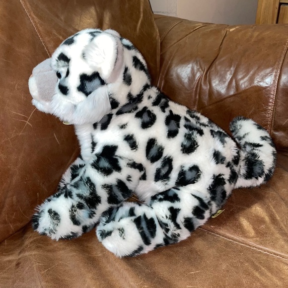 NWOT Miyoni by Aurora 12 Inch White Leopard Stuffed Animal - Picture 4 of 12